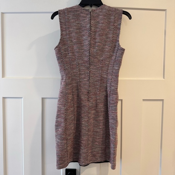 Theory Beacon Tweed Hourglass Dress, Deep Navy Multicolor Yarn, Size 8 - Picture 5 of 7